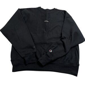 Armes x Champion Crewneck Sweatshirt in Black